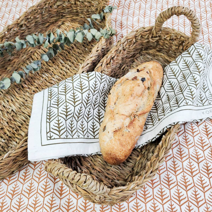 Handwoven Savar Bread Baskets with Natural Handle | Two Sizes - Magnolia Lane co. Home + Garden + Gift