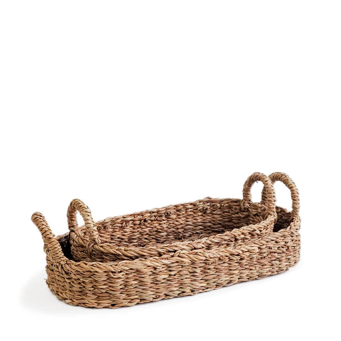 Handwoven Savar Bread Baskets with Natural Handle | Two Sizes - Magnolia Lane co. Home + Garden + Gift
