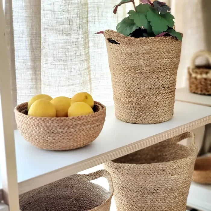 Handwoven Storage • Kata Basket with Slit Handle - Magnolia Lane co. Home + Garden + Gift