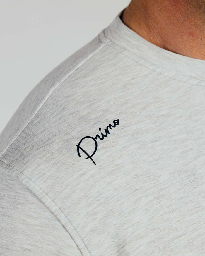 Heather Gray Cursive CoreSoft Crew