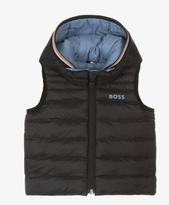 HUGO BOSS Baby Boys Blue & Black Reversible Gilet