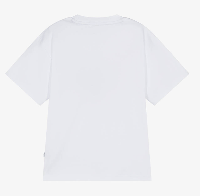 HUGO BOSS Boys White Cotton Monogram T-Shirt