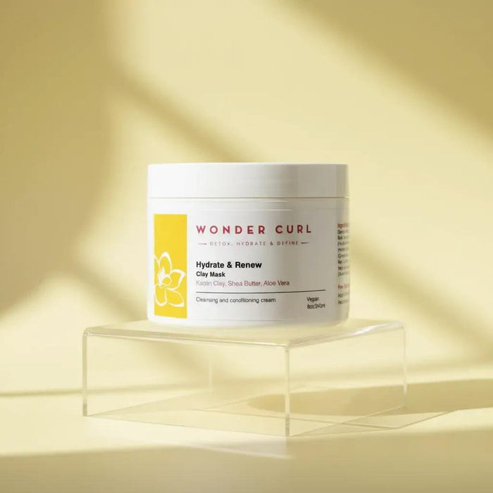 Hydrate & Renew Kaolin Clay Cleanser Conditioner with Aloe Vera Shea Butter and Natural Oils