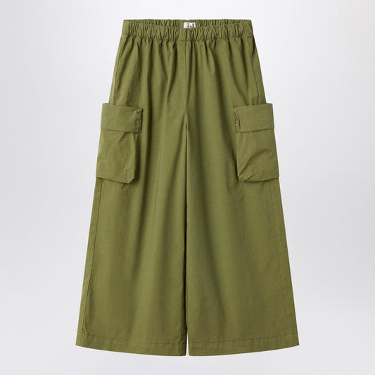 Pants 4A Il Gufo - Green fir palazzo pants Brand