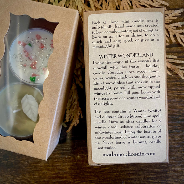 Winter Wonderland Spell Sets mini tea light magic duo