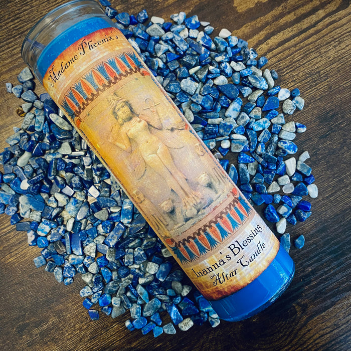 Inanna Goddess 7 Day Altar Candle