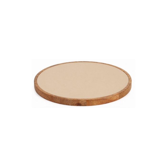 Indy Home Acacia & Enamel Lazy Susan