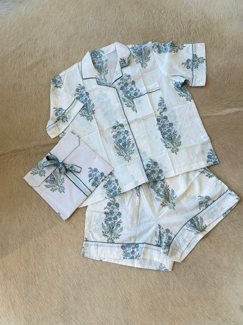 Blue Hollyhocks / Short