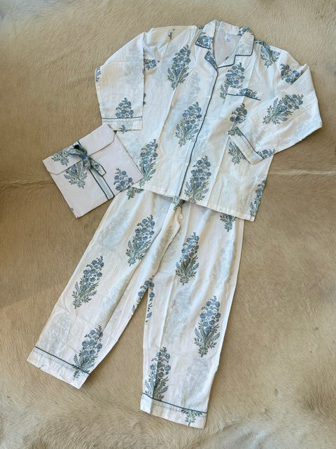 Blue Hollyhocks / Long
