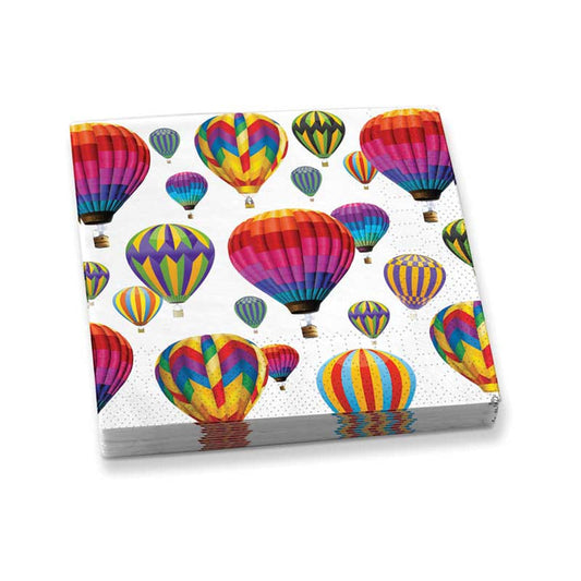 IWA Wine Accessories / Epic Products - Hot Air Balloons Beverage Napkins Set of 20