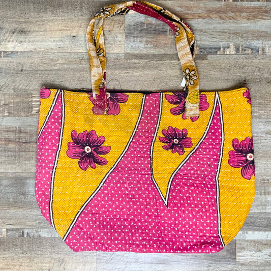 Kantha Market Bag