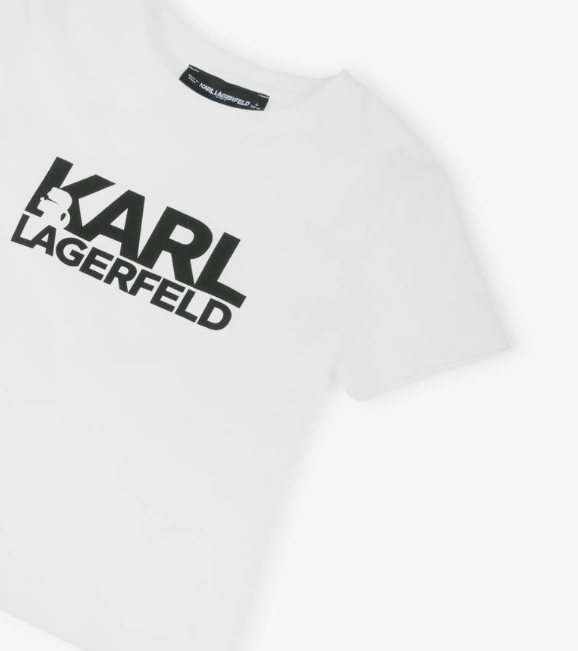 KARL LAGERFELD Boys White Cotton T-Shirt