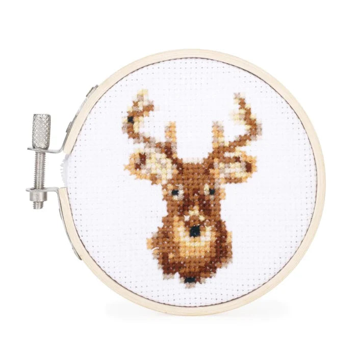 KIKKERLAND Mini Cross Stitch Embroidery - Deer