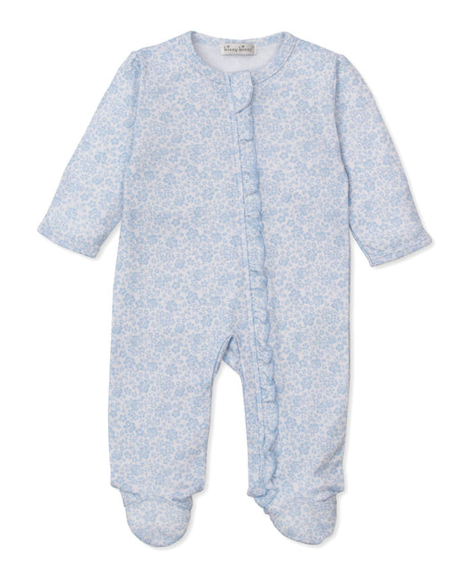 Kissy Kissy Ruffle Zip Footie in Country Gardens
