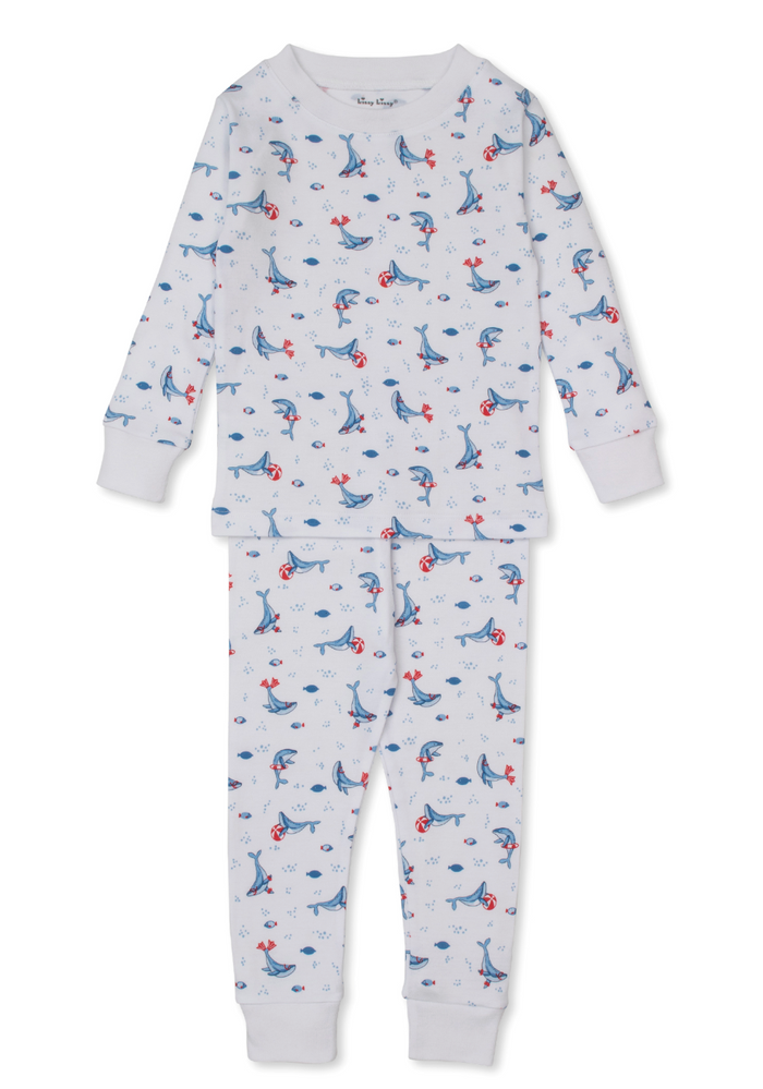 Kissy Kissy Snugfit Pajama Set in Tropical Whales