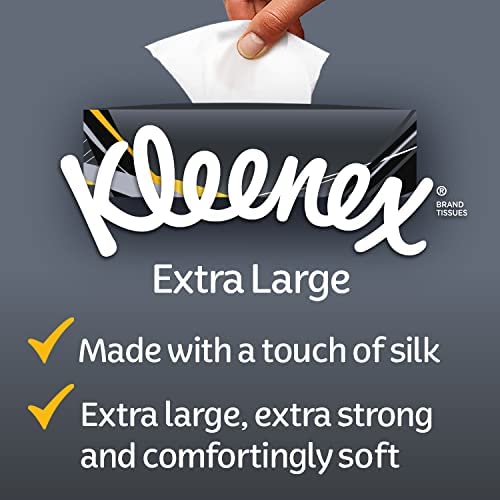 Kleenex Extra Large 2Ply Facial Tissue Strong Soft Pack of 6 Boxes x 90 Sheets - Shoppers-kart.com