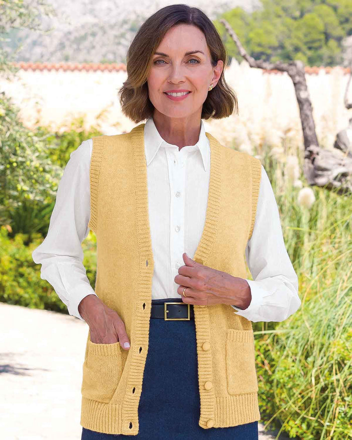 Shetland Waistcoat - Buttermilk - Country Collection