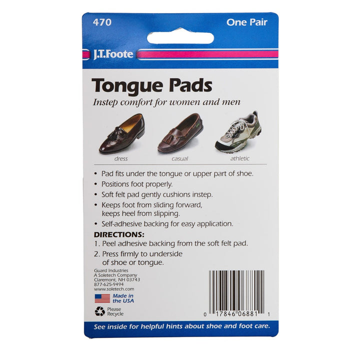 Large KirbyAllison.com tongue pads for leather dress shoes.