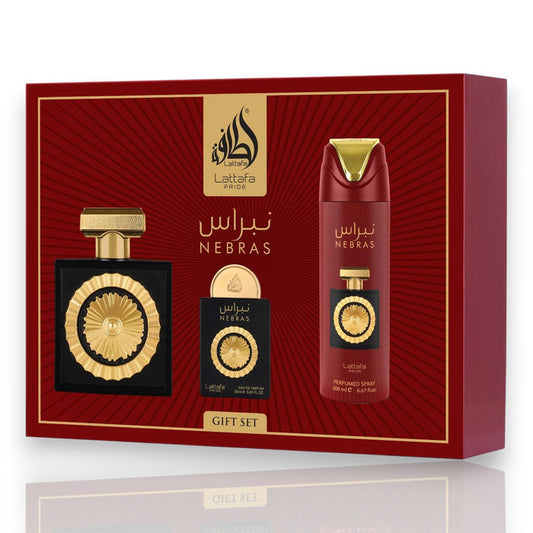 Lattafa Perfumes | 3pc Gift Set | Unisex Parfums | 100 ML EDP | 20 ML EDP | 200 ML Perfumed Spray