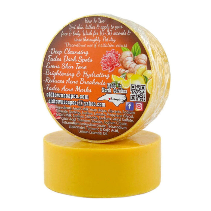 Lemon, Turmeric, & Kojic Acid Face & Body Bar - Old Town Soap Co.