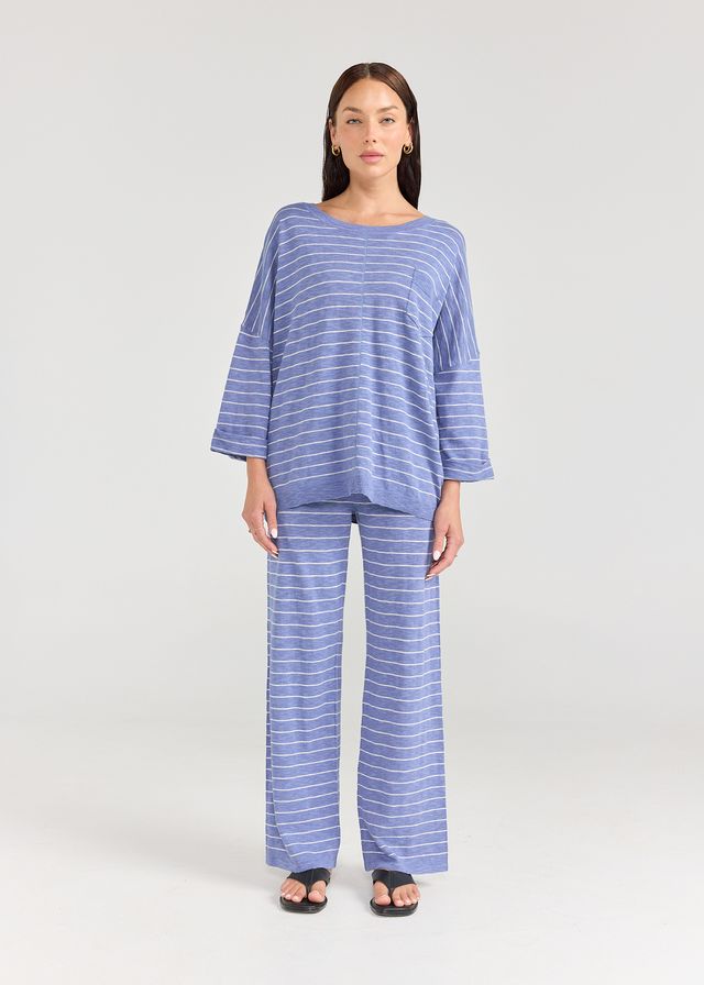 LINA TOP | Stripe Marine - Darling & Domain