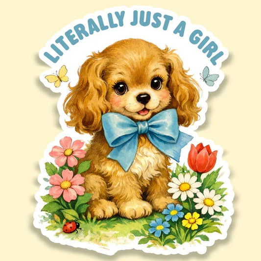 Literally Just A Girl Sticker Decal