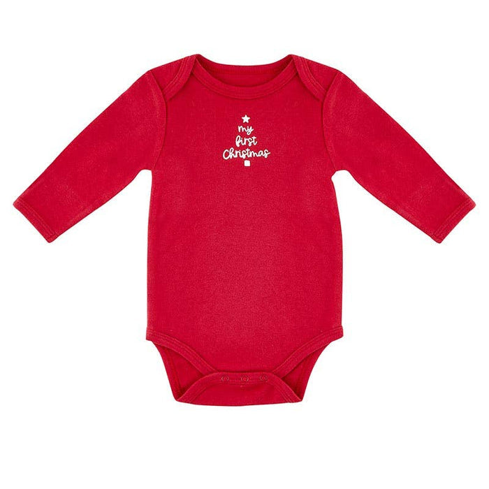 LS Snapshirt - My First Christmas 0-3m