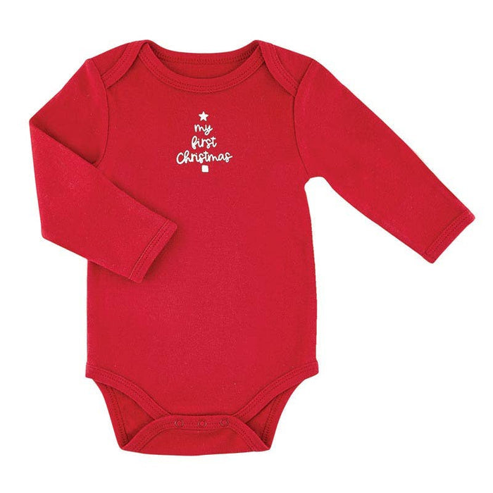 LS Snapshirt - My First Christmas 0-3m
