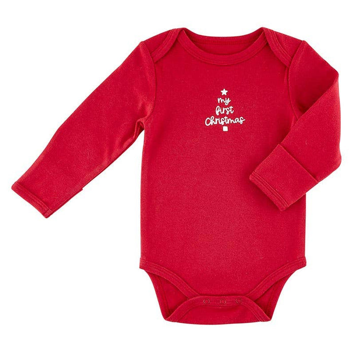 LS Snapshirt - My First Christmas 0-3m