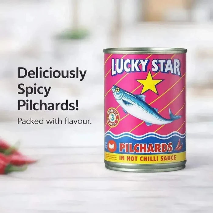 Luckystar - Pilchards in Hot Chilli Sauce - 400g Facebook Ad