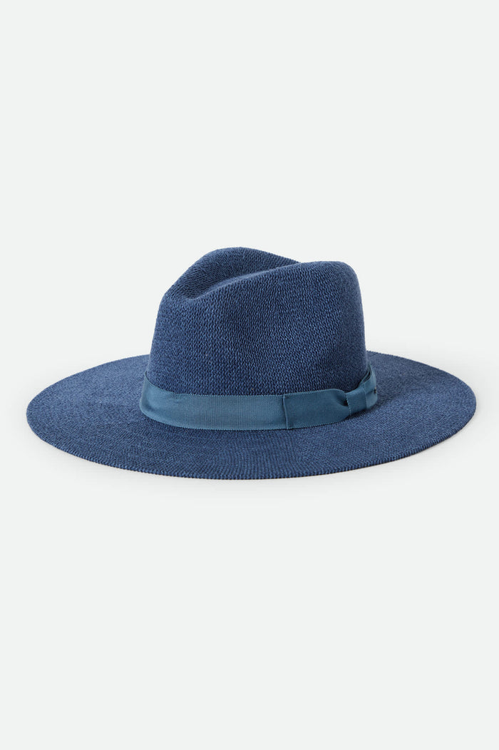 Women's Lyons Knit Packable Hat in the color Midnight Blue - Front Product View