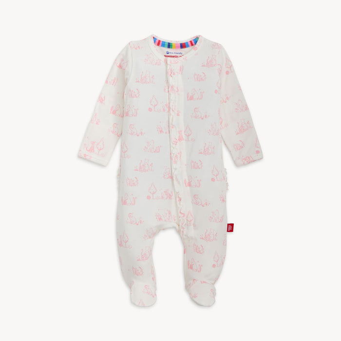 Magnetic Me Modal Ruffle Footie in Sweeter Than Hunny