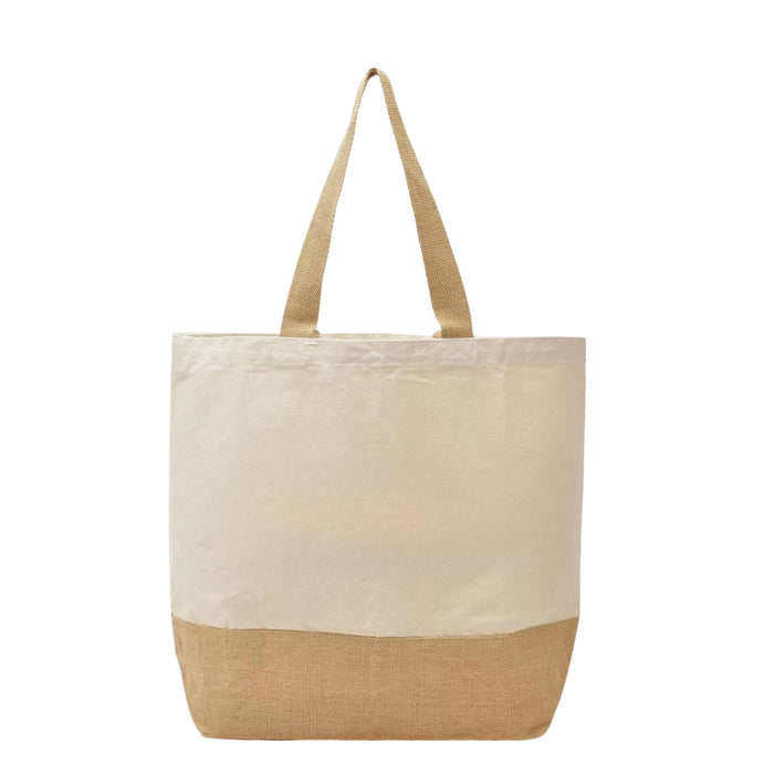 Magnolia Lane : EcoBlend Jute Cotton Tote Bag - Magnolia Lane co. Home + Garden + Gift
