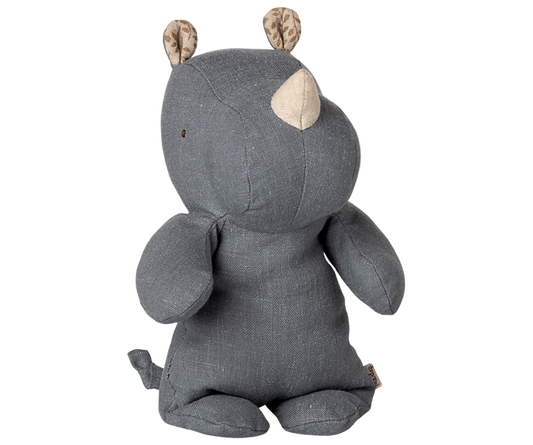 Maileg Safari Friends Small Rhino in Dusty Blue