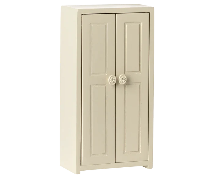 Maileg Wooden Closet for Mouse Clothes in Cream