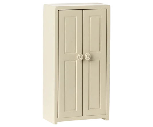 Maileg Wooden Closet for Mouse Clothes in Cream