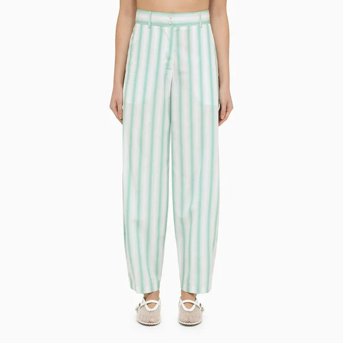 Margaux Lönnberg - Beatty striped cotton trousers Brand Pants 34  FR
