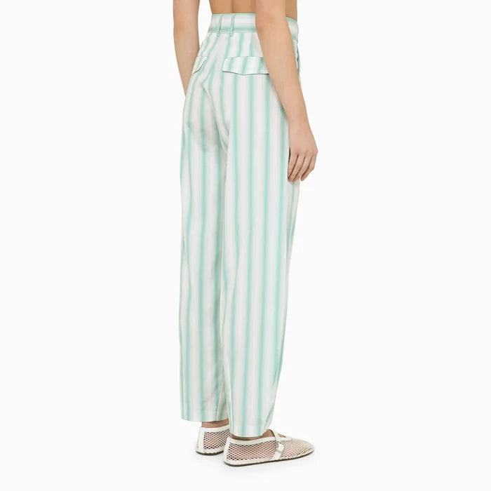 Margaux Lönnberg - Beatty striped cotton trousers Brand Pants 34  FR