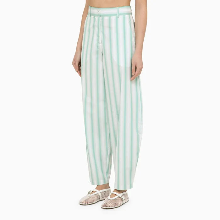 Margaux Lönnberg - Beatty striped cotton trousers Brand Pants 34  FR