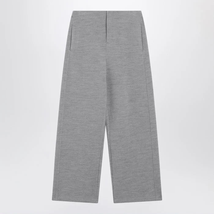Max Mara - Grey wool-cotton blend trousers Brand Pants XS