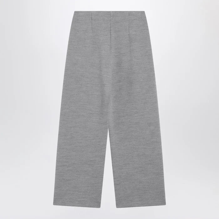 Max Mara - Grey wool-cotton blend trousers Brand Pants XS