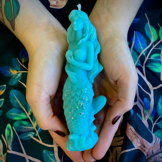 Mermaid Magic Shaped Pillar Candle
