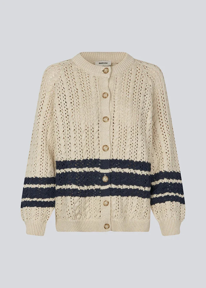 METTE CARDIGAN in Summer Sand by Modstrom