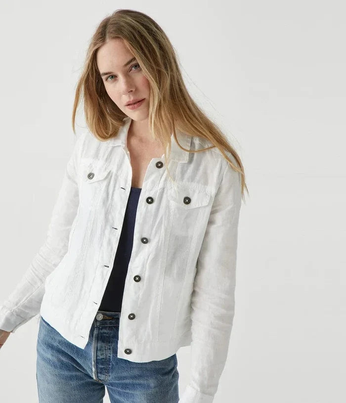 Michael Stars Jean Linen Jacket - Taryn x Philip Boutique
