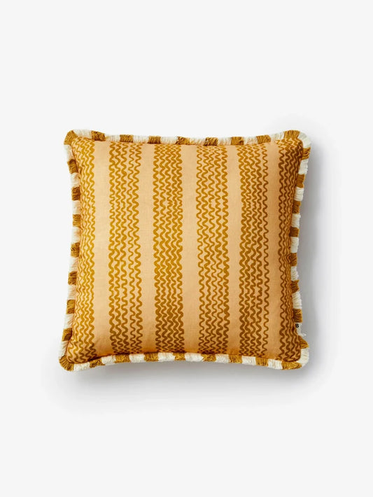MINI WAVE CARAMEL CUSHION - 50cm from Bonnie and Neil