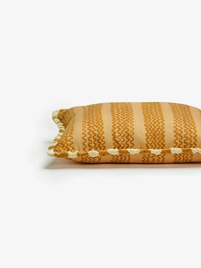 MINI WAVE CARAMEL CUSHION - 50cm from Bonnie and Neil