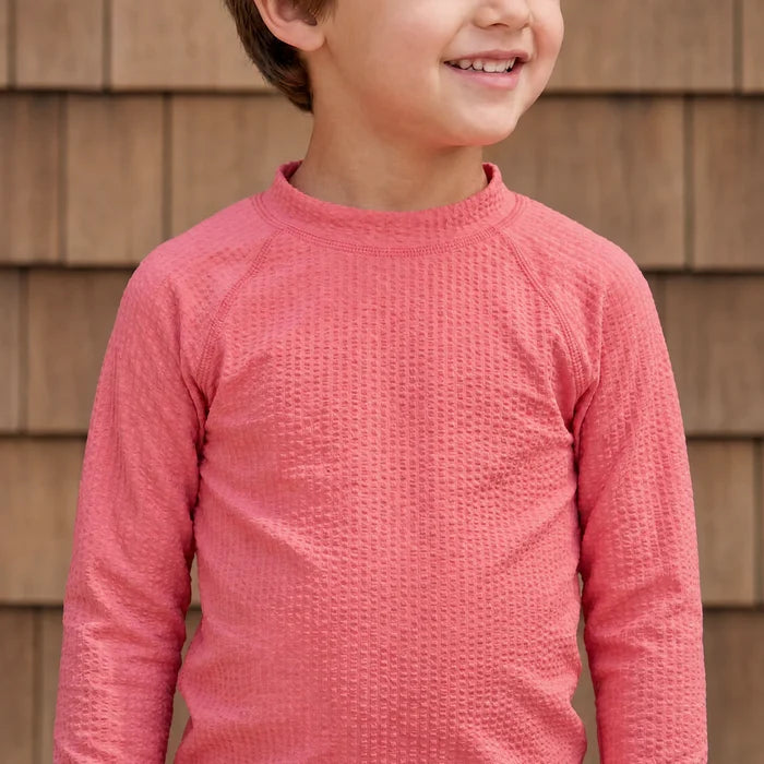 Minnow Unisex Sailor Red Seersucker Rashguard