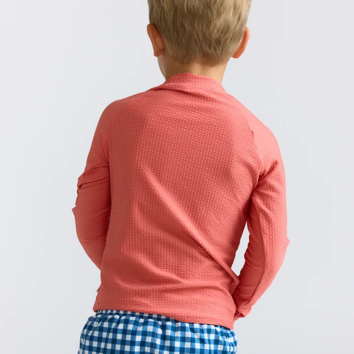 Minnow Unisex Sailor Red Seersucker Rashguard