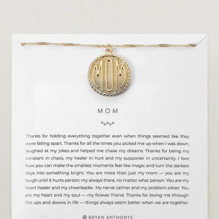 Mom Heirloom Coin Necklace