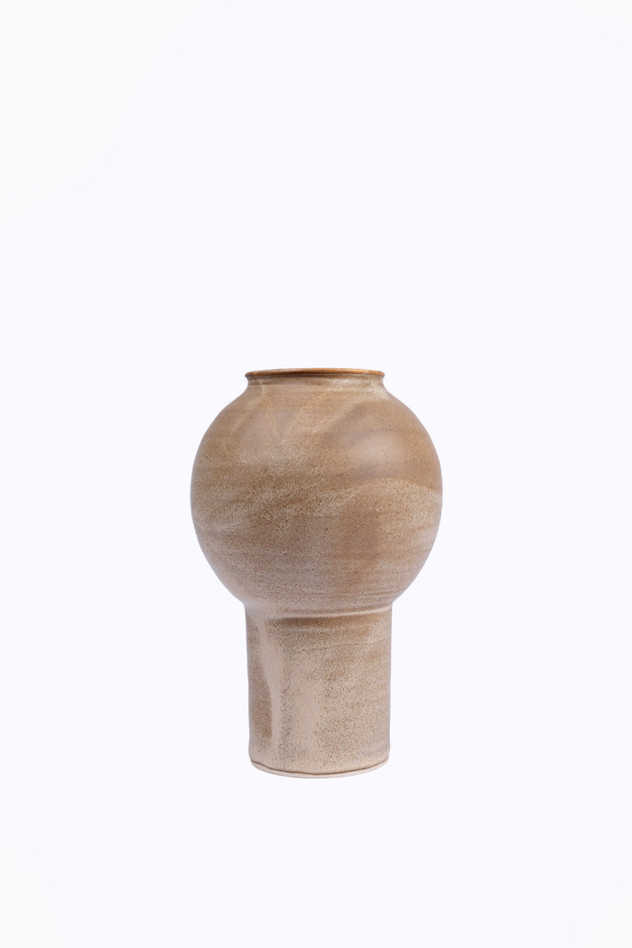 Moon Jar Pedestal Vase